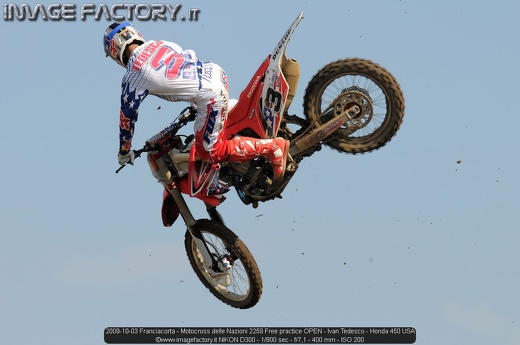2009-10-03 Franciacorta - Motocross delle Nazioni 2259 Free practice OPEN - Ivan Tedesco - Honda 450 USA